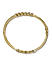 Gold-Plated White Zirconia Stone-Studded Bangle-Style Bracelet