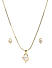 Gold-Plated White CZ Stone-Studded Jewellery Set