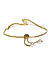 Gold-Toned Metal Gold-Plated Bangle-Style Bracelet