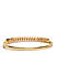 Gold-Toned Metal Gold-Plated Bangle-Style Bracelet