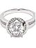 Women Silver-Toned Love Solitaire Ring