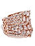 Women Rose Gold-Toned Open Ended Cocktail Finger Ring