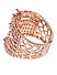 Women Rose Gold-Toned Open Ended Cocktail Finger Ring