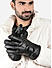 The Bro Code Black Special Winter Seasonal Wear PU Material Gloves For Men 