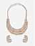 Fida Cute Rose Gold Plated Leafy Shape American Diamond Party Wear Alloy Jewellery Set For Women