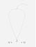 Toniq Casual Delicate Silver Plated Heart Charm With Chain And Earrings Set For Women