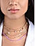 Toniq Casual Gold Plated Charms With Artificial Stone Studded Stack Choker set of 4 Pcs Necklace Set For Women