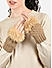 Toniq winter Touch Screen Attractive Tan  Special Seasonal Wear Fur Glove Pair For Women