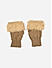 Toniq winter Touch Screen Attractive Tan  Special Seasonal Wear Fur Glove Pair For Women