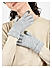 Toniq Appealing Grey  Special Winter  Seasonal Wear Synthetic Wool Glove For Women Pair