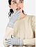 Toniq Appealing Grey  Special Winter  Seasonal Wear Synthetic Wool Glove For Women Pair