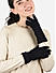 Toniq Elegant Black  Special Winter  Seasonal Wear Synthetic Wool Glove For Women Pair