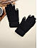 Toniq Elegant Black  Special Winter  Seasonal Wear Synthetic Wool Glove For Women Pair