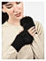 Toniq Sightly Black  Special Winter  Seasonal Wear Fur Glove For Women Pair