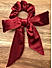 ToniQ Maroon Velvet Bow Hair Scrunchie For Women