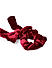 ToniQ Maroon Velvet Bow Hair Scrunchie For Women