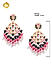 Multicolor Pearls Gold Plated Beaded Drop Earring