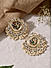 Multicolor Kundan Gold Plated Enamelled Peacock Chandbali Earring