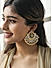 Multicolor Kundan Gold Plated Enamelled Peacock Chandbali Earring