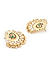 Multicolor Kundan Gold Plated Enamelled Peacock Chandbali Earring