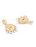 White Kundan Pearl Gold Plated Chandbali Earring