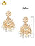 White Kundan Pearl Gold Plated Chandbali Earring