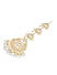 White Pearls Kundan Gold Plated Crescentl Maang Tikka