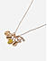 Toniq Gold Plated Set Of 5 Interchangeable Pendant Charm Necklace Chain Jewellery Set for Woman 