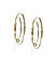 Gold-Toned Circular Hoop Earrings