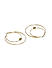 Gold-Toned Circular Hoop Earrings