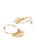 Gold-Toned Circular Drop Earrings