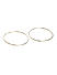 Gold-Toned Circular Oversized Hoop Earrings