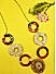 Multicolored Circular Geometric Necklace For Women