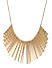 Gold Tone Spike Necklace For Women