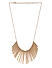 Gold Tone Spike Necklace For Women