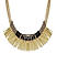 Gold Tone and Black Spike Boho Necklace For Women