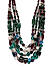 Multicolored Beaded Layered Necklace For Women