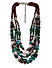 Multicolored Beaded Layered Necklace For Women