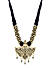 Gold-Toned Black Madhu Mani Necklace