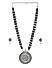 Silver-Toned Black Oxidised Jewellery Set