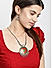 Oxidised Silver-Toned Red Jewellery Set