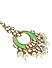 Gold-Toned Green Kundan Handcrafted Maang Tikka