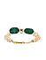 Women Green Metal Link Bracelet