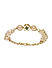 Women Gold-Toned Metal Link Bracelet