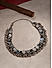 Mirror Ghungroo Silver Plated Oxidised Choker Necklace