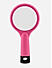 Pink Multicolor Paddle Hair Brush With Mirror