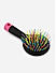 Black Multicolor Paddle Hair Brush With Mirror