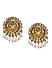 White Pearls Kundan Gold Plated Spherical Drop Earring