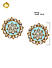 Pastel Blue Kundan Gold Plated Meenakari Stud Earring