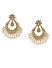 Kundan Pearls Gold Plated Floral Chandbali Earring